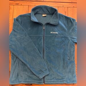 Columbia Men's XL Mountain Blue FULL Zip Fleece NEW w/o tags